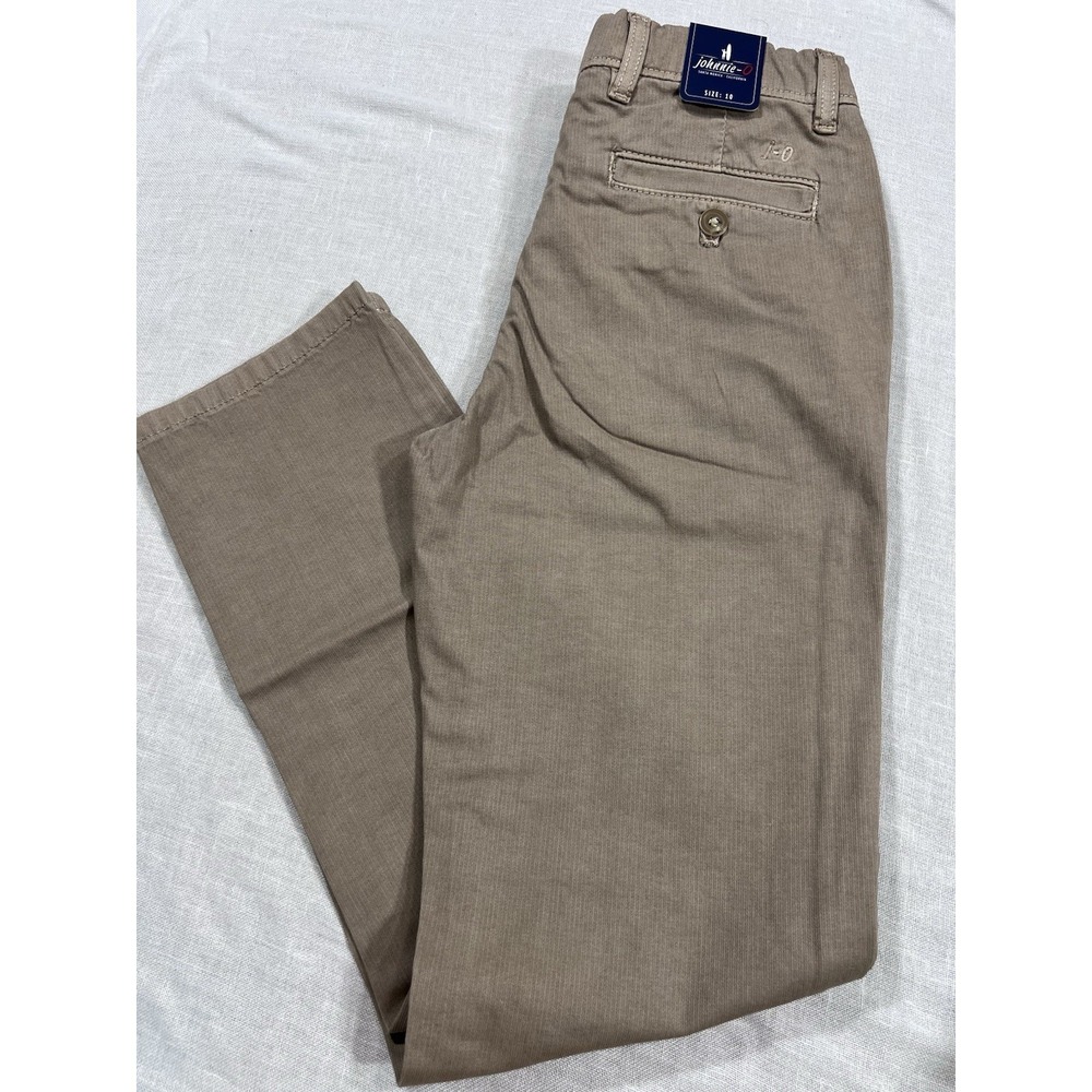 Johnnie O Cairo Jr. Chino Pant Khaki Color  Sz 10 NWT School Uniform Formal #J